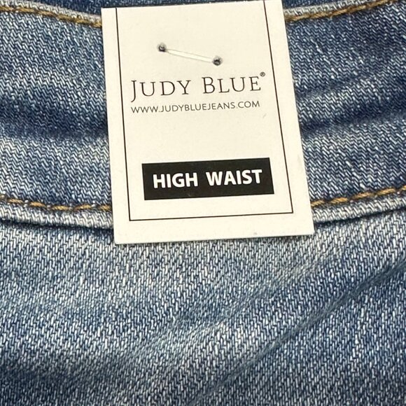 Judy Blue JB150269 Hey There Double Button Tummy Control Denim Jean Shorts Small - Picture 10 of 12